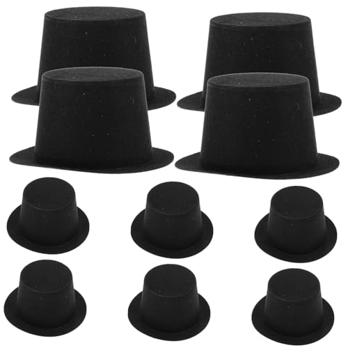 HEALSOPTHY 10er-Pack Mini-schneemann-zylinderhüte Aus Kunststoff Weihnachtsmann-bastelhüte Für Feiertagsparty-zubehör von HEALSOPTHY