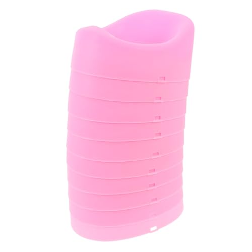 HEALSOPTHY 10 Stück Puppentoilette Puppenhaus Spielzeuge Puppenaugen Mini- - Winzige Toilette Realistische Toilette Mini-töpfchen Puppenbadezimmermöbel Plastik Rosa von HEALSOPTHY