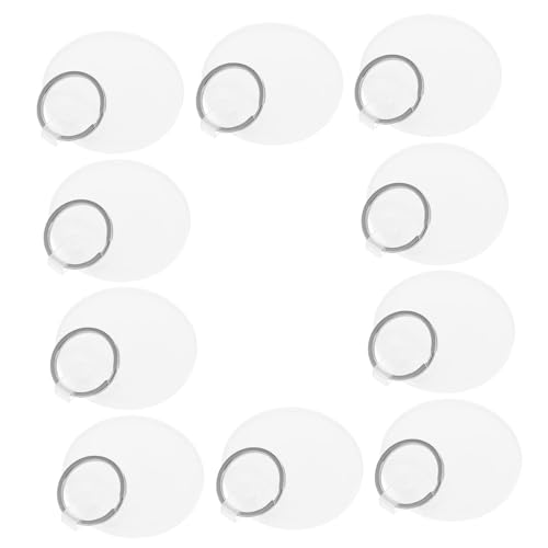 HEALSOPTHY 10 Stück Runde Sublimations-schlüsselanhänger mit Doppelseitigem Hitzetransferfähigem Acryl DIY Foto-schlüsselanhänger für Individuelle Fotodrucke und Kreative Bastelprojekte von HEALSOPTHY