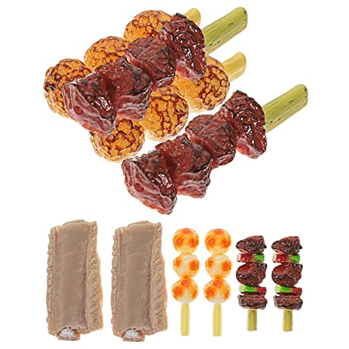 HEALSOPTHY 10 Stück Simulierte Grillspieße Küchen-Desktop- Lebensmittelspielzeug Grillfleisch Spielmodelle Für Simuliertes Grillgut Stellen Sie Sich Eine Küchendekoration Vor PVC HEALSOPTHY 10 Stück Simulierte Grillspieße Küchen-Desktop- Lebensmittelspielzeug Grillfleisch Spielmodelle Für Simuliertes Grillgut Stellen Sie Sich Eine Küchendekoration Vor PVC von HEALSOPTHY
