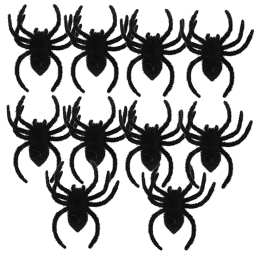 HEALSOPTHY 10 Stück Spinnen -Dekorationsspiele Halloween -Dekorationen Streich Spinne Halloween-Requisitendekorationen plüschtier Partyverzierung Spinnenstütze Beflockung Schwarz HEALSOPTHY 10 Stück Spinnen -Dekorationsspiele Halloween -Dekorationen Streich Spinne Halloween-Requisitendekorationen plüschtier Partyverzierung Spinnenstütze Beflockung Schwarz von HEALSOPTHY