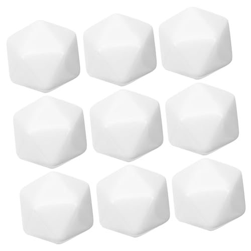 HEALSOPTHY 10 Stück Teiliges Acrylwürfel Blanko Gleichmäßig Geschnittene Würfel Basteln für DIY Kreativ Zubehör Feinmotorische von HEALSOPTHY