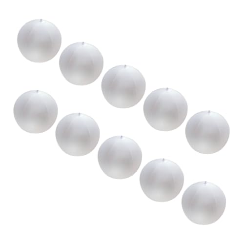 HEALSOPTHY 10 Stück Teiliges Aufblasbares Strandspielzeug Halbtransparente Bälle Vielseitiges Outdoor für Strand und Poolpartys Leichte Robuste Wurf und Fangbälle von HEALSOPTHY