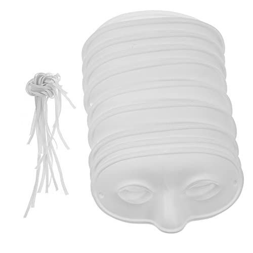 HEALSOPTHY 10 Stück Teiliges DIY Papiermasken zum Bemalen Leere Weiße Masken aus Umweltfreundlichem Papier für Fasching Maskenball Cosplay und Halloween Party Handgemachte Maskerade Masken HEALSOPTHY 10 Stück Teiliges DIY Papiermasken zum Bemalen Leere Weiße Masken aus Umweltfreundlichem Papier für Fasching Maskenball Cosplay und Halloween Party Handgemachte Maskerade Masken von HEALSOPTHY