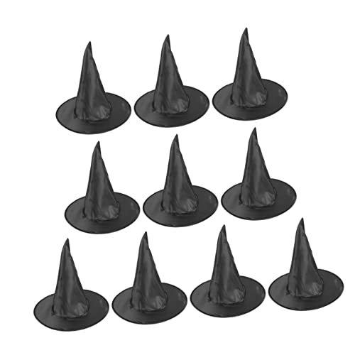 HEALSOPTHY 10 Stück Teiliges Halloween Hexenhüte aus Leichtem Dekorative Spitze Hexenhüte für Halloween Kostüm Party Cosplay Hautfreundlich Fotorequisit von HEALSOPTHY