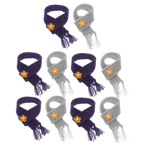 HEALSOPTHY 10 Stück Teiliges Mini Schals aus Weichem Strickmaterial Verstellbare Vielseitiges DIY Puppenzubehör in Klassischem Dekorativer Schmuck für Puppen und Partygeschenke von HEALSOPTHY