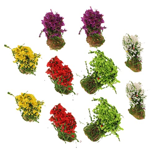HEALSOPTHY 10 Stück Teiliges Miniatur Grasbüschel Resin Statisches Modellgras für Sandtisch DIY Landschaftsbau Vielseitige Farben Leicht Langlebig Natürliche für Tabletop und War Gaming von HEALSOPTHY