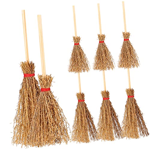 HEALSOPTHY 10 Stück Teiliges Miniatur Hexenbesen Handgefertigte Strohbesen Realistische Kleine Besen für Puppenhaus Halloween Deko Party Requisiten DIY Hexenbesen Zubehör Lustige Kinderbesen HEALSOPTHY 10 Stück Teiliges Miniatur Hexenbesen Handgefertigte Strohbesen Realistische Kleine Besen für Puppenhaus Halloween Deko Party Requisiten DIY Hexenbesen Zubehör Lustige Kinderbesen von HEALSOPTHY