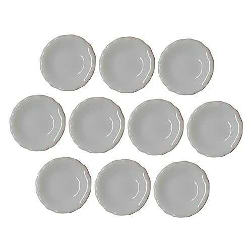 HEALSOPTHY 10 Stück Teiliges Miniatur Keramik Teller mit Blumenrand Leichtes Langlebiges Puppenhaus Zubehör für Tischdekoration Pädagogisches Kreativität und Fantasie HEALSOPTHY 10 Stück Teiliges Miniatur Keramik Teller mit Blumenrand Leichtes Langlebiges Puppenhaus Zubehör für Tischdekoration Pädagogisches Kreativität und Fantasie von HEALSOPTHY