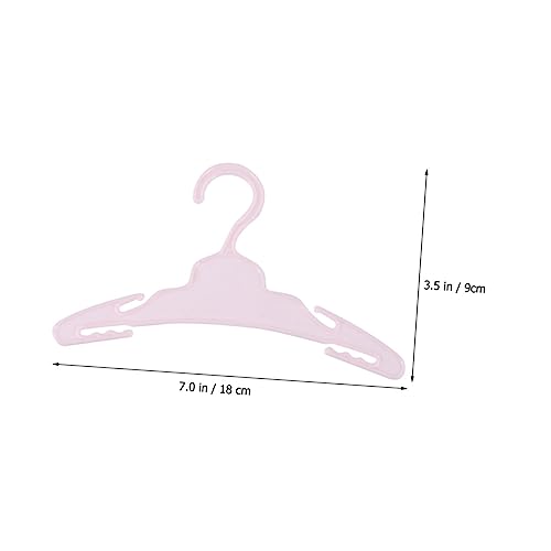 HEALSOPTHY 10 Stück Teiliges Puppenkleiderbügel aus Kunststoff Mini Kleiderstange für Babypuppen Sicher ohne Ecken Leicht Platzsparend für Puppenkleidung und Geschenkideen zu Geburtstag und von HEALSOPTHY