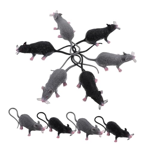 HEALSOPTHY 10 Stück Teiliges Realistische Fake Ratten und Mäuse aus Gruselige Halloween Deko Lebensnahe Spielzeugratten für Streiche Party Requisiten Wiederverwendbare Kunststoffmodelle HEALSOPTHY 10 Stück Teiliges Realistische Fake Ratten und Mäuse aus Gruselige Halloween Deko Lebensnahe Spielzeugratten für Streiche Party Requisiten Wiederverwendbare Kunststoffmodelle von HEALSOPTHY