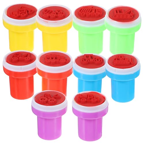 HEALSOPTHY 10 Stück Teiliges Stempelset Baufahrzeuge für Bunte Scrapbook Stempel mit Verschiedenen Mustern Kreatives DIY Werkzeug für Partygeschenke und Kompakt und Leicht Tragbar HEALSOPTHY 10 Stück Teiliges Stempelset Baufahrzeuge für Bunte Scrapbook Stempel mit Verschiedenen Mustern Kreatives DIY Werkzeug für Partygeschenke und Kompakt und Leicht Tragbar von HEALSOPTHY