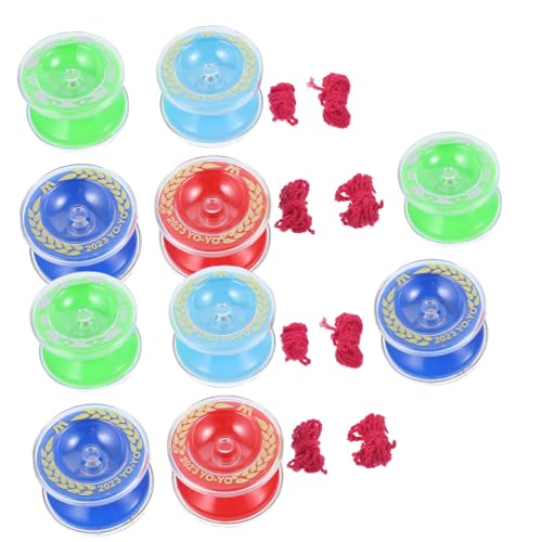HEALSOPTHY 10 Stück Teiliges Yo Yo Ball aus Strapazierfähigem Abs Kindgerechtes Fingerfertigkeit Kompakt für Jungen und Mädchen Ab Jahren von HEALSOPTHY