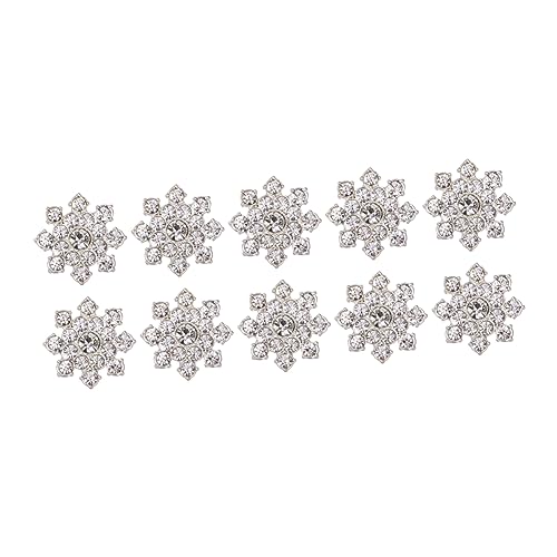 HEALSOPTHY 10 Stücke Schmuck DIY Zubehör DIY Ornament Strass DIY Zubehör Anhänger DIY Schmuck Zubehör Legierung Ornamente Silber von HEALSOPTHY