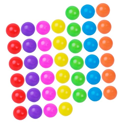 HEALSOPTHY 100 Stück Bunte Kunststoff Bälle Pits Balls Spielbälle für Spielhäuser und Pools Sicher Ungiftig Vielseitig Einsetzbar für Drinnen und Draußen von HEALSOPTHY