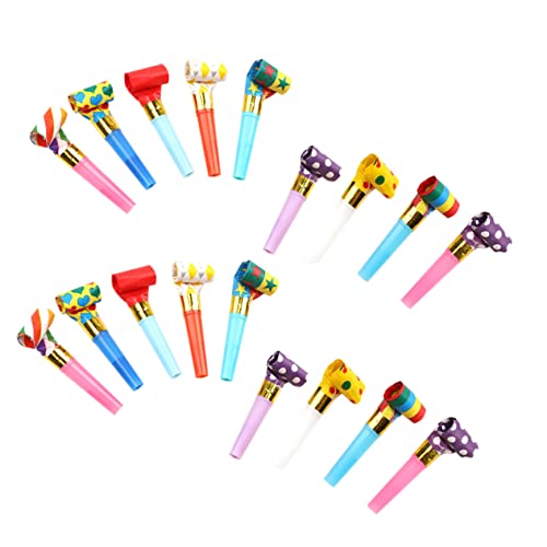 HEALSOPTHY 100 Stück Geburtstagspfeife fasching zubehör faschingsaccessoires fasching accessoires Party Lustige Tröten Partypfeifen Partypfeife Plastik von HEALSOPTHY