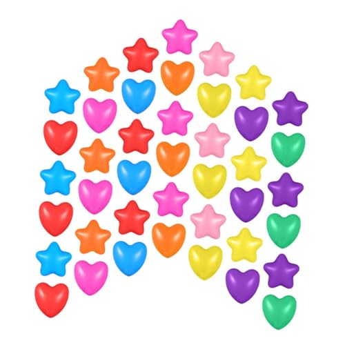 HEALSOPTHY 100 Stück Teiliges Bunte Plastikbälle für Stern und Herzförmige Ozeanbälle Dicke Poolbälle für Indoor Spielbereiche Partyspielzeug Ballbad für Kleinkinder HEALSOPTHY 100 Stück Teiliges Bunte Plastikbälle für Stern und Herzförmige Ozeanbälle Dicke Poolbälle für Indoor Spielbereiche Partyspielzeug Ballbad für Kleinkinder von HEALSOPTHY