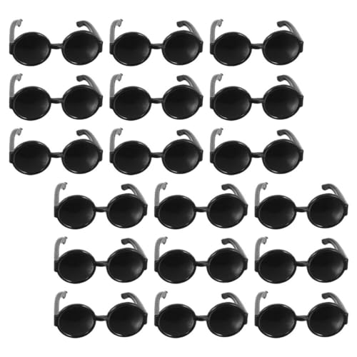 HEALSOPTHY 100 Stück Teiliges Mini Sonnenbrillen für Puppen Lustige Brillen deko Dekorative Puppenhaus Accessoires Geeignet für DIY Bastelprojekte und Puppenkostüme von HEALSOPTHY