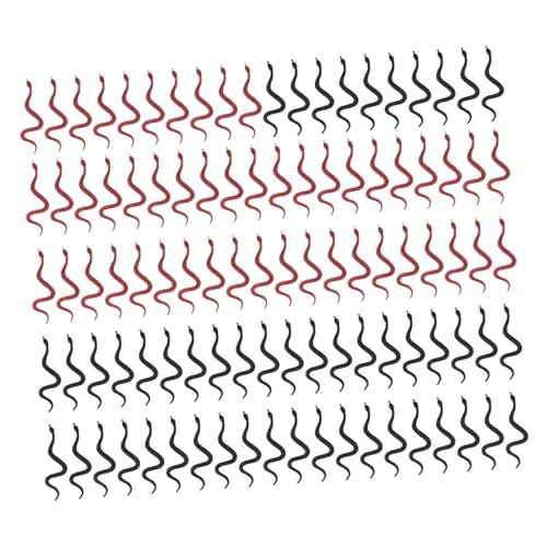 HEALSOPTHY 100 Stück Teiliges Realistische Fake Snake Spielzeuge Flexible und Detailgetreue Deko für Halloween Party Grusel Streiche Wildlife Langlebige Schwarze und Braune Schlangenattrappen HEALSOPTHY 100 Stück Teiliges Realistische Fake Snake Spielzeuge Flexible und Detailgetreue Deko für Halloween Party Grusel Streiche Wildlife Langlebige Schwarze und Braune Schlangenattrappen von HEALSOPTHY