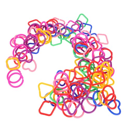 HEALSOPTHY 100 Stück Teiliges mit Geometrischen Kunststoff Ringen Sichere Gliederketten für Junge Mädchen Fördert Sensorisches Kreativität und Frühkindliche Entwicklung im Kindergarten und HEALSOPTHY 100 Stück Teiliges mit Geometrischen Kunststoff Ringen Sichere Gliederketten für Junge Mädchen Fördert Sensorisches Kreativität und Frühkindliche Entwicklung im Kindergarten und von HEALSOPTHY