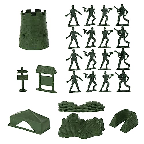 HEALSOPTHY 100stücke Teiliges Soldatenfiguren Aus Kunststoff Militärspielzeug Für Fördert Kreativität Und Teamarbeit Leicht Und Bruchsicher Desktop-Dekoration von HEALSOPTHY