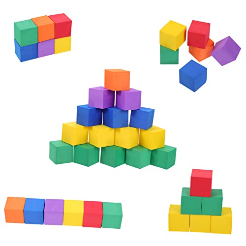 HEALSOPTHY 102 Teiliger Geometrischer Blockwürfel Sortierwürfel Puzzle Für Mathematische Manipulationsblöcke Kinderspielzeug Geometrisches Würfelspielzeug Pädagogisches von HEALSOPTHY