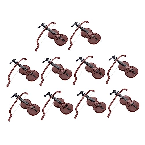 HEALSOPTHY 10Sätze Deko Teiliges Harz Geigendekor Musikinstrumente für Sammler Geschenkidee für Musikliebhaber und Stilvolle Raumdekoration von HEALSOPTHY