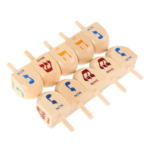 HEALSOPTHY 10Stücke Holz Dreidel Für Chanukka Ergonomisches Für Spaß Und Unterhaltung Hanukkah Dreidel Für Gruppenaktivitäten Holzspielzeug Mit Handlichem Design HEALSOPTHY 10Stücke Holz Dreidel Für Chanukka Ergonomisches Für Spaß Und Unterhaltung Hanukkah Dreidel Für Gruppenaktivitäten Holzspielzeug Mit Handlichem Design von HEALSOPTHY