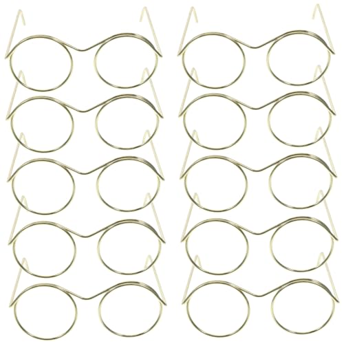HEALSOPTHY 10Stücke Puppenbrille Teiliges Leichte Metallbrillen für Puppen für Rollenspiele und Kreative Aktivitäten Puppenhaus Zubehör für Sammler HEALSOPTHY 10Stücke Puppenbrille Teiliges Leichte Metallbrillen für Puppen für Rollenspiele und Kreative Aktivitäten Puppenhaus Zubehör für Sammler von HEALSOPTHY