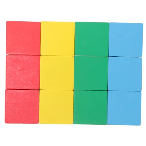 HEALSOPTHY 12 Stück Bunte Holzbausteine Teiliges Quadratische Volumenblöcke für Kreative und DIY Geeignet für Familienaktivitäten und Pädagogisches HEALSOPTHY 12 Stück Bunte Holzbausteine Teiliges Quadratische Volumenblöcke für Kreative und DIY Geeignet für Familienaktivitäten und Pädagogisches von HEALSOPTHY