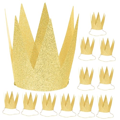 HEALSOPTHY 12 Stück Geburtstagskrone Goldene Partyhüte für Dekorative Kopfstücke für Jungen für Geburtstagsfeiern und Festliche Anlässe aus Hochwertigem Papiermaterial HEALSOPTHY 12 Stück Geburtstagskrone Goldene Partyhüte für Dekorative Kopfstücke für Jungen für Geburtstagsfeiern und Festliche Anlässe aus Hochwertigem Papiermaterial von HEALSOPTHY