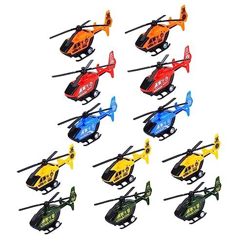 HEALSOPTHY 12 Stück Helikopter Zurückziehen Powerhubschrauber Zurückziehen Hubschrauber Für Lebendige Hubschrauber Für Helikopter Mit Trägheitsrückzug Vorschulspielzeug Abs von HEALSOPTHY