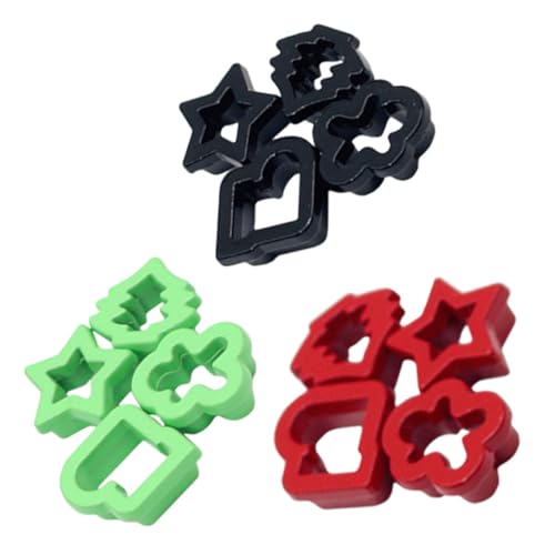 HEALSOPTHY 12 Stück Miniatur-backform Puppe Ausstechform Deko Spielzeuge Mini-hausschmuck Miniatur-keksform Formenminiaturen Simulation Kleiner Keksform Küche Rollenspiel Mini-keks Legierung von HEALSOPTHY