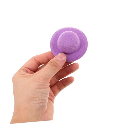 HEALSOPTHY 12 Stück Teiliges Bunte Miniatur Top Hüte Kleine Plüsch Hut Dekorationen für DIY Basteln Puppenaccessoires Vielseitige Partydekorationen Leichte Tragbare Mini Hüte von HEALSOPTHY
