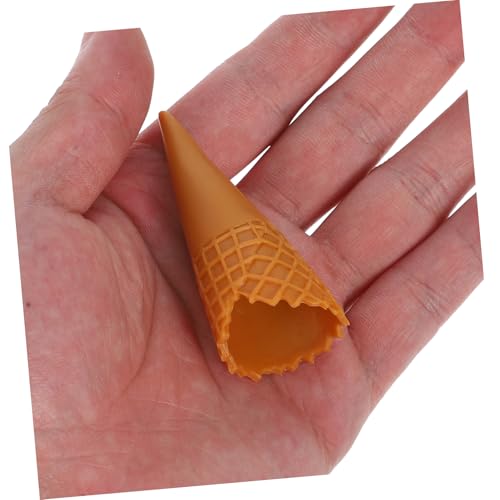 HEALSOPTHY 12 Stück Teiliges Mini Eiswaffel Modelle aus Langlebigem PVC Realistische Simulation für DIY Dekorationen Geeignet für Wohnkultur Schaufenster und Festveranstaltungen von HEALSOPTHY