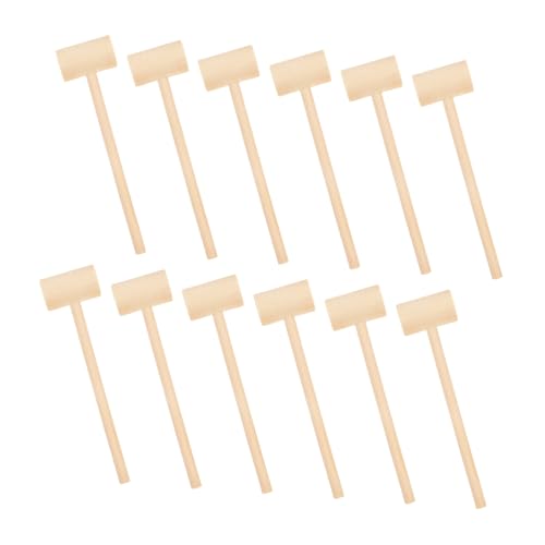 HEALSOPTHY 12 Stück Teiliges Mini Holzhammer für Pädagogisches Mallet aus Massivem Holz für Jungen und Mädchen Fördert Koordination und Geschicklichkeit HEALSOPTHY 12 Stück Teiliges Mini Holzhammer für Pädagogisches Mallet aus Massivem Holz für Jungen und Mädchen Fördert Koordination und Geschicklichkeit von HEALSOPTHY