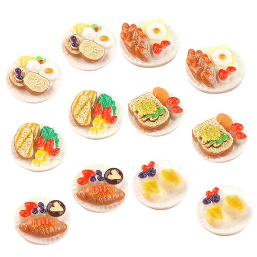 HEALSOPTHY 12 Stück Teiliges Miniatur Snack Modell aus Resin Realistische Dessert Dekoration Vielseitige Mini Lebensmittel Ornamente für Puppenhaus Küche und Sammler Leichte und Langlebige HEALSOPTHY 12 Stück Teiliges Miniatur Snack Modell aus Resin Realistische Dessert Dekoration Vielseitige Mini Lebensmittel Ornamente für Puppenhaus Küche und Sammler Leichte und Langlebige von HEALSOPTHY