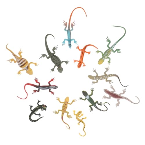 HEALSOPTHY 12 Stück Teiliges Realistisches Eidechsen aus Bunte Gecko Figuren als Party Deko und für Party Mitbringsel und Lustige Streiche HEALSOPTHY 12 Stück Teiliges Realistisches Eidechsen aus Bunte Gecko Figuren als Party Deko und für Party Mitbringsel und Lustige Streiche von HEALSOPTHY
