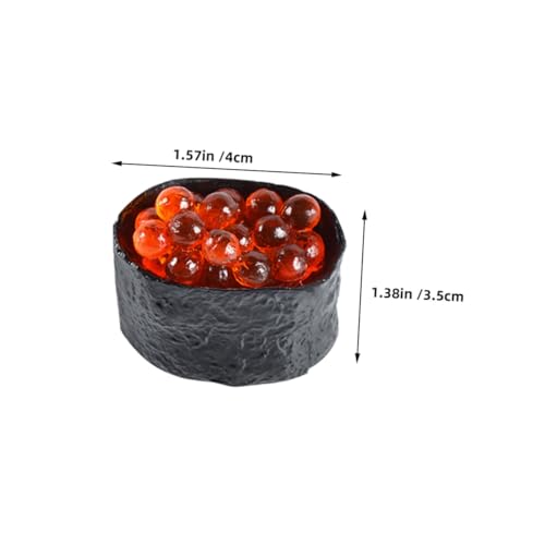 HEALSOPTHY 12 Stück Teiliges Sushi Modell für Fotografie Requisiten Künstliche Japanische Sushi Dekoration Spielküche Zubehör Realistische Essensattrappen von HEALSOPTHY