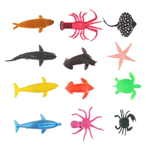 HEALSOPTHY 12 Stück Teiliges Tierfiguren aus Robustem Realistische Simulation mit Detailgetreuen Meeresbewohnern als Lernspielzeug für Dekorative Aquarium und Wohnaccessoires HEALSOPTHY 12 Stück Teiliges Tierfiguren aus Robustem Realistische Simulation mit Detailgetreuen Meeresbewohnern als Lernspielzeug für Dekorative Aquarium und Wohnaccessoires von HEALSOPTHY