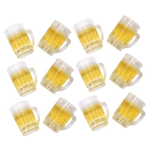 HEALSOPTHY 12Stücke Bierkrüge für Puppenhaus Realistische Harz Dekoration Stabile Mini Becher für Puppenhauszubehör Mini Szene für Kreative Gestaltung HEALSOPTHY 12Stücke Bierkrüge für Puppenhaus Realistische Harz Dekoration Stabile Mini Becher für Puppenhauszubehör Mini Szene für Kreative Gestaltung von HEALSOPTHY