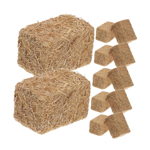 HEALSOPTHY 12Stücke Teiliges Heuballen Realistische Dekoration für Puppenhaus und Miniaturfarm Vielseitig Einsetzbar für Garten und Ernteszene DIY Requisiten HEALSOPTHY 12Stücke Teiliges Heuballen Realistische Dekoration für Puppenhaus und Miniaturfarm Vielseitig Einsetzbar für Garten und Ernteszene DIY Requisiten von HEALSOPTHY