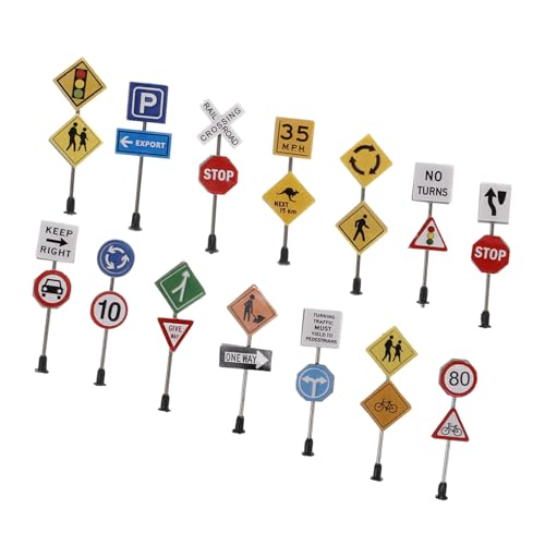 HEALSOPTHY 14 Stück Logo des Sandtischmodells Simulation Verkehrszeichen Mini-verkehrszeichen Miniatur Verkehrsmodell Für Sandtisch-verkehrszeichen Straße Abs Plus Edelstahl HEALSOPTHY 14 Stück Logo des Sandtischmodells Simulation Verkehrszeichen Mini-verkehrszeichen Miniatur Verkehrsmodell Für Sandtisch-verkehrszeichen Straße Abs Plus Edelstahl von HEALSOPTHY