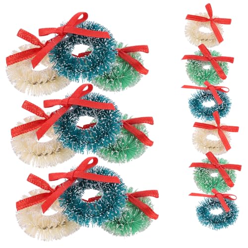 HEALSOPTHY 15 Stück Girlande Figuren Lametta Mini Bausätze Kleiner Weihnachtsbaum Weihnachtskranz Weihnachten Möbelverzierung Kartenkränze Basteln Weihnachtskränze Sisal-Seide HEALSOPTHY 15 Stück Girlande Figuren Lametta Mini Bausätze Kleiner Weihnachtsbaum Weihnachtskranz Weihnachten Möbelverzierung Kartenkränze Basteln Weihnachtskränze Sisal-Seide von HEALSOPTHY