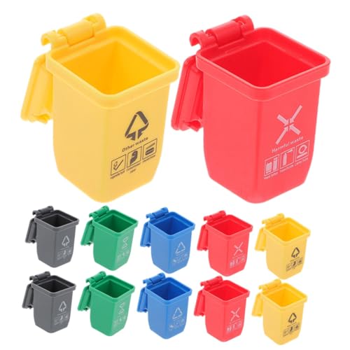 HEALSOPTHY 15 Stück Miniatur-puppenhaus Klein Intelligenter Mülleimer Dinge Modell Einer Miniatur-mülltonne Container Behälter Deckel Mülleimer Küche Desktop-mülleimer Figur Plastik HEALSOPTHY 15 Stück Miniatur-puppenhaus Klein Intelligenter Mülleimer Dinge Modell Einer Miniatur-mülltonne Container Behälter Deckel Mülleimer Küche Desktop-mülleimer Figur Plastik von HEALSOPTHY