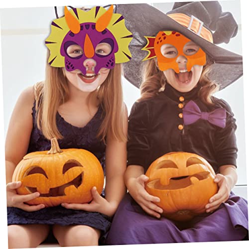 HEALSOPTHY 15 Stück Teiliges Dinosaurier Masken Kostüme für Halloween Geburtstag Karneval mit Bunten Lustigen Dinosaurier Motiven für Verkleidungs und Themenpartys von HEALSOPTHY