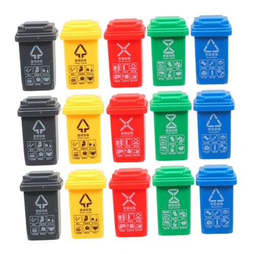 HEALSOPTHY 15 Stück Teiliges Miniatur Mülltonnen für Abfalltrennung Lernspielzeug Puppenhaus Zubehör Realistische Mini Müllbehälter mit Etiketten für Umweltbewusstsein und Frühe Bildung HEALSOPTHY 15 Stück Teiliges Miniatur Mülltonnen für Abfalltrennung Lernspielzeug Puppenhaus Zubehör Realistische Mini Müllbehälter mit Etiketten für Umweltbewusstsein und Frühe Bildung von HEALSOPTHY
