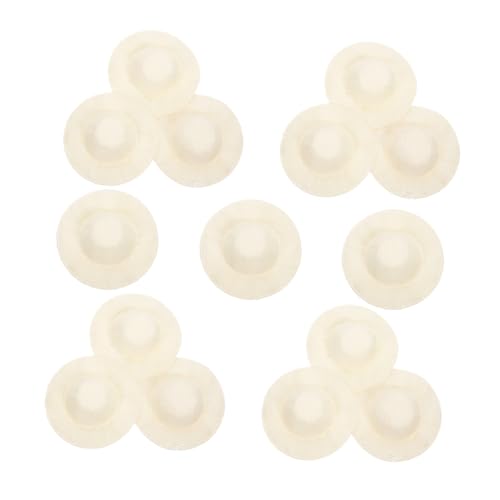 HEALSOPTHY 15 Stück Teiliges Miniatur Strohhüte Leichte DIY Puppenhüte aus Naturfarbene Mini Mützen als Bastelzubehör für Puppenhaus Dekoration Haarschmuck und Scrapbooking von HEALSOPTHY