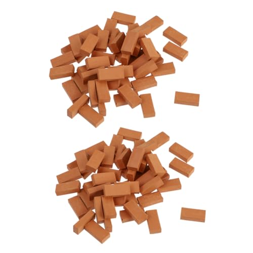 HEALSOPTHY 150 Stück Ziegelsteine für DIY Sandkasten Kinderfreundlich Hautfreundlich für Kreative Miniaturgärten und Modelllandschaften zum Gestalten von Szenen HEALSOPTHY 150 Stück Ziegelsteine für DIY Sandkasten Kinderfreundlich Hautfreundlich für Kreative Miniaturgärten und Modelllandschaften zum Gestalten von Szenen von HEALSOPTHY