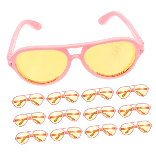 HEALSOPTHY 16 Stück Minipuppenbrille Trendy Kleinkinder Miniatur Szene Babypuppenzubehör Winzig Puppenbrillen Stilvolle Brillenrequisiten Plastik von HEALSOPTHY